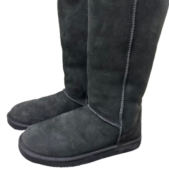 Very Good Tall Sheepskin Boots SZ 8 - Picture 4 of 10